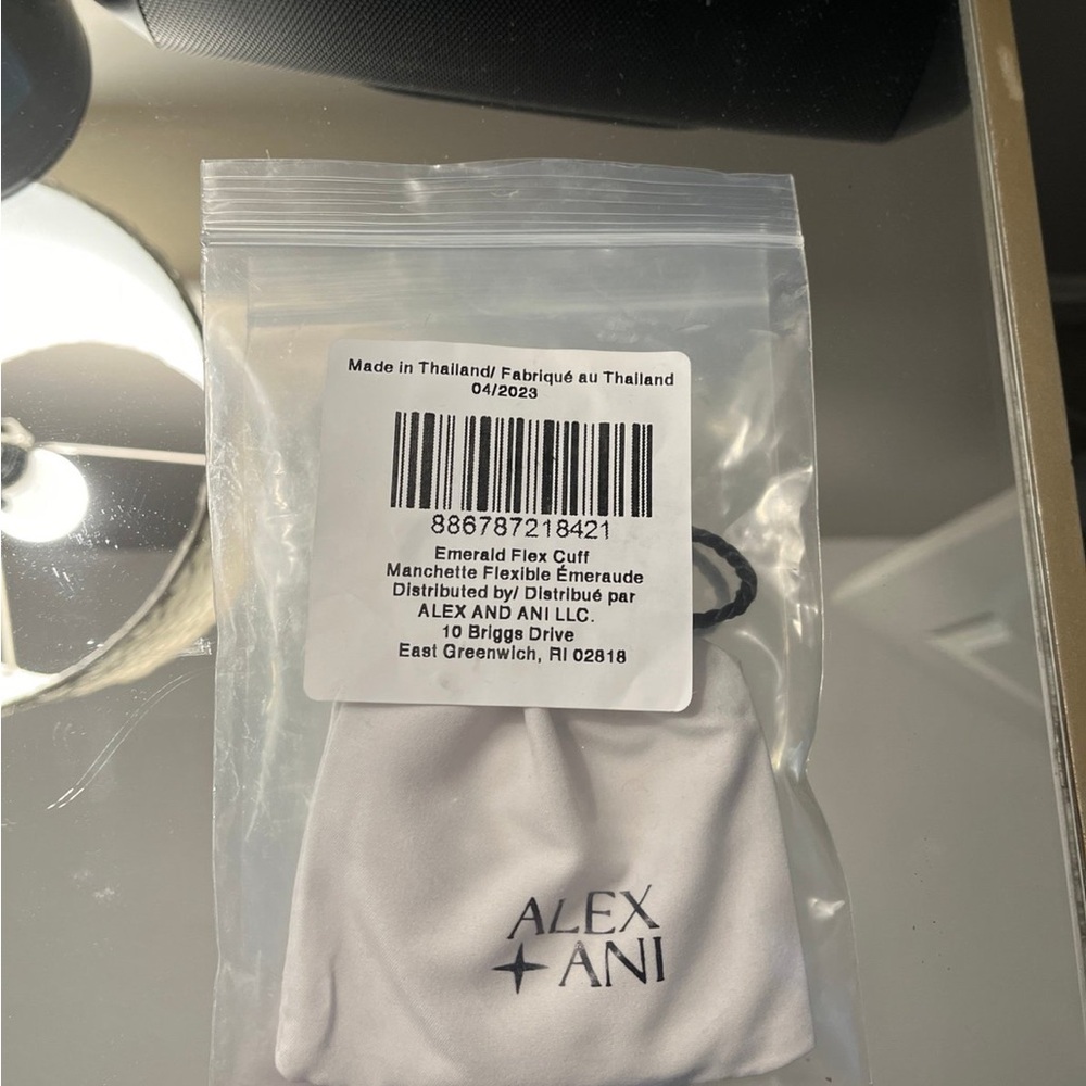 Alex and Ani Gold Bracelet with Emerald Accents - Picture 5 of 5